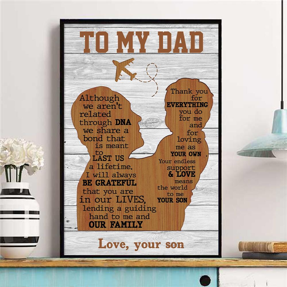 Son To Dad - Thank You For Everything You Do For Me - Poster
