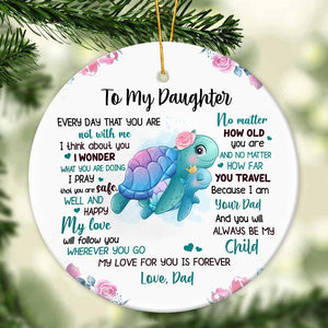 Gift For Granddaughter/Daughter - My Love For You Is Forever - Ceramic Ornament