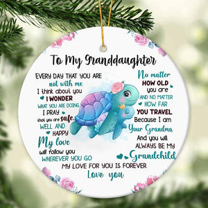 Gift For Granddaughter/Daughter - My Love For You Is Forever - Ceramic Ornament