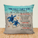 Load image into Gallery viewer, Gift For Couple - Turtle Couple The Day I Met You - Pillow
