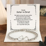 Load image into Gallery viewer, To My Sister in Christ - Heart Bracelet
