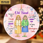 Load image into Gallery viewer, Gift For BFF - Thank You For Being My Unbiological Sister - Ceramic Ornament
