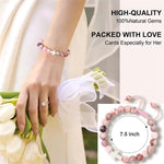 Load image into Gallery viewer, To My Sister in Christ - Pink Cross Gemstone Easter Bracelet
