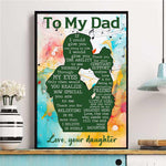Load image into Gallery viewer, Daughter To Dad- Thank You For Your Constant Support Endless Love - Poster
