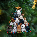 Load image into Gallery viewer, Rabbit Christmas Tree Ornament - Perfect Gift For Rabbit Lovers

