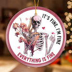 Load image into Gallery viewer, Funny Christmas Ornaments - It&#39;s Fine I&#39;m Fine Everything is Fine - 04
