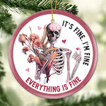 Load image into Gallery viewer, Funny Christmas Ornaments - It&#39;s Fine I&#39;m Fine Everything is Fine - 04
