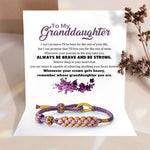 Load image into Gallery viewer, To My Granddaughter - Rest Of My Life - Blossom Knot Bracelet

