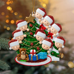 Load image into Gallery viewer, Personalized Handwritten Family Christmas Xmas Tree Decoration Ornament
