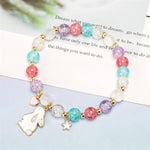 Load image into Gallery viewer, Easter Bunny Bracelet - Colorful Bead Bracelet with Bunny Pendant
