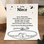 Load image into Gallery viewer, To My Granddaughter/Daughter/Niece - I Love You to the Moon and Back Bracelet
