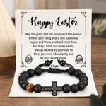 Load image into Gallery viewer, Happy Easter - American Flag Cross Beads Bracelet
