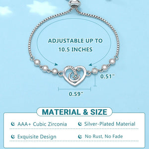 To My Granddaughter/Daughter/Niece - I Love You to the Moon and Back Bracelet
