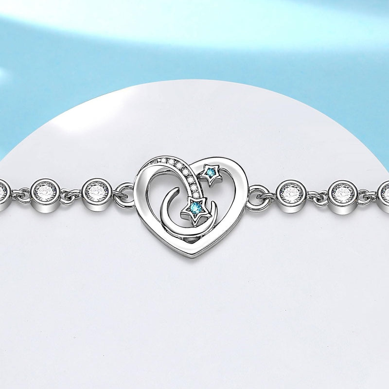 To My Granddaughter/Daughter/Niece - I Love You to the Moon and Back Bracelet