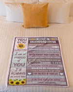 Load image into Gallery viewer, You Are My Sunshine - Best Gift For Granddaughter Fleece Blanket
