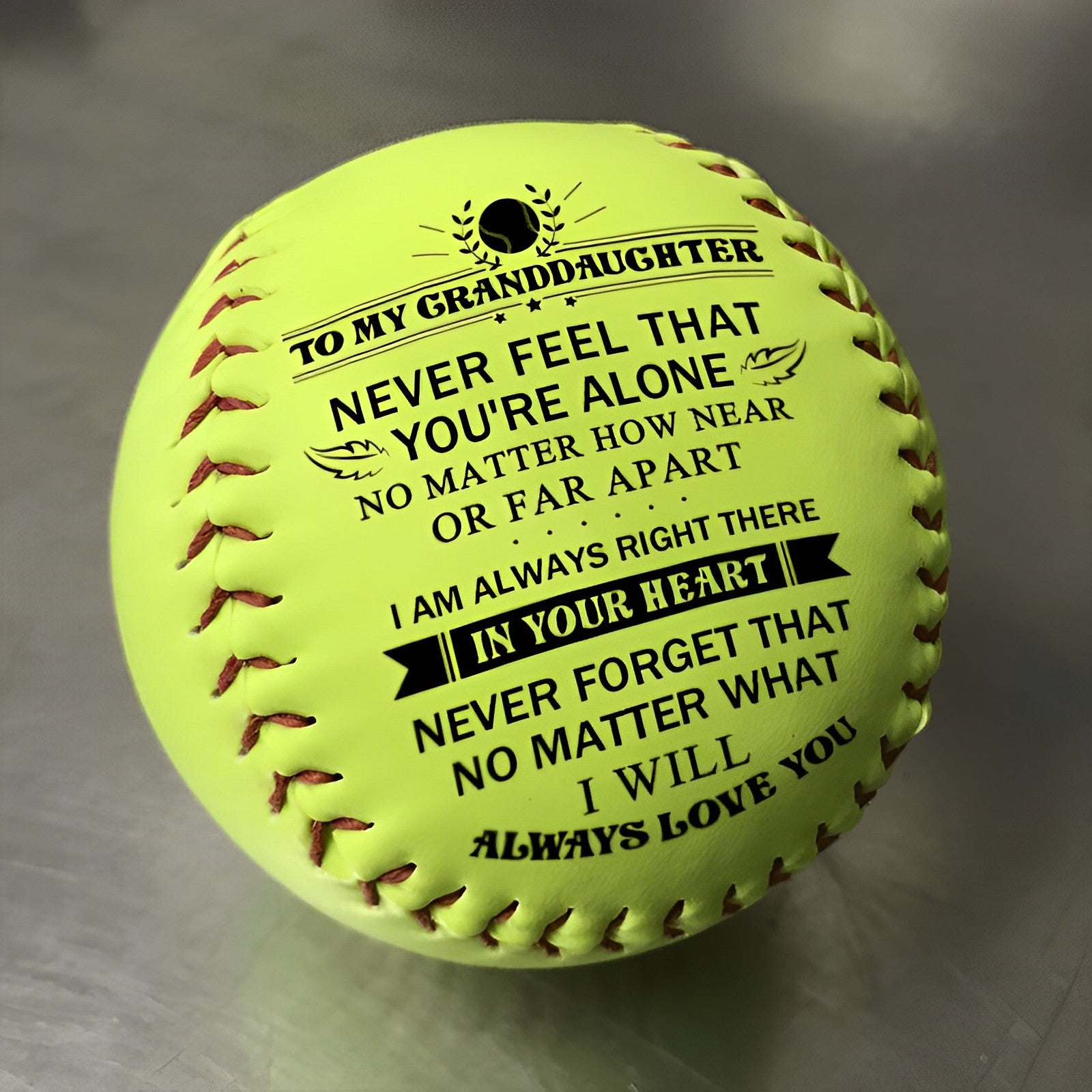 To My Granddaughter - I Will Always Love You - Softball