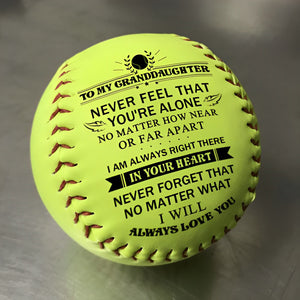 To My Granddaughter - I Will Always Love You - Softball