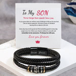 Load image into Gallery viewer, For Son - I Will Always Be With You - Double Row Bracelet
