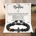 Load image into Gallery viewer, Love More Than You Know - American Flag Cross Beads Bracelet
