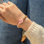 Load image into Gallery viewer, You Are My Daughter-in-Heart Peach Blossom Knot Bracelet
