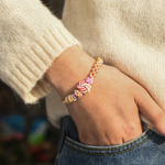 Load image into Gallery viewer, You Are My Daughter-in-Heart Peach Blossom Knot Bracelet
