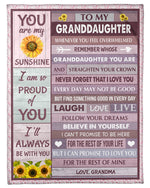 Load image into Gallery viewer, You Are My Sunshine - Best Gift For Granddaughter Fleece Blanket
