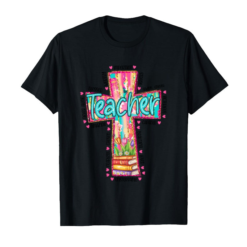 Christian Teacher T-Shirt - Inspirational Faith-Based Educator Apparel