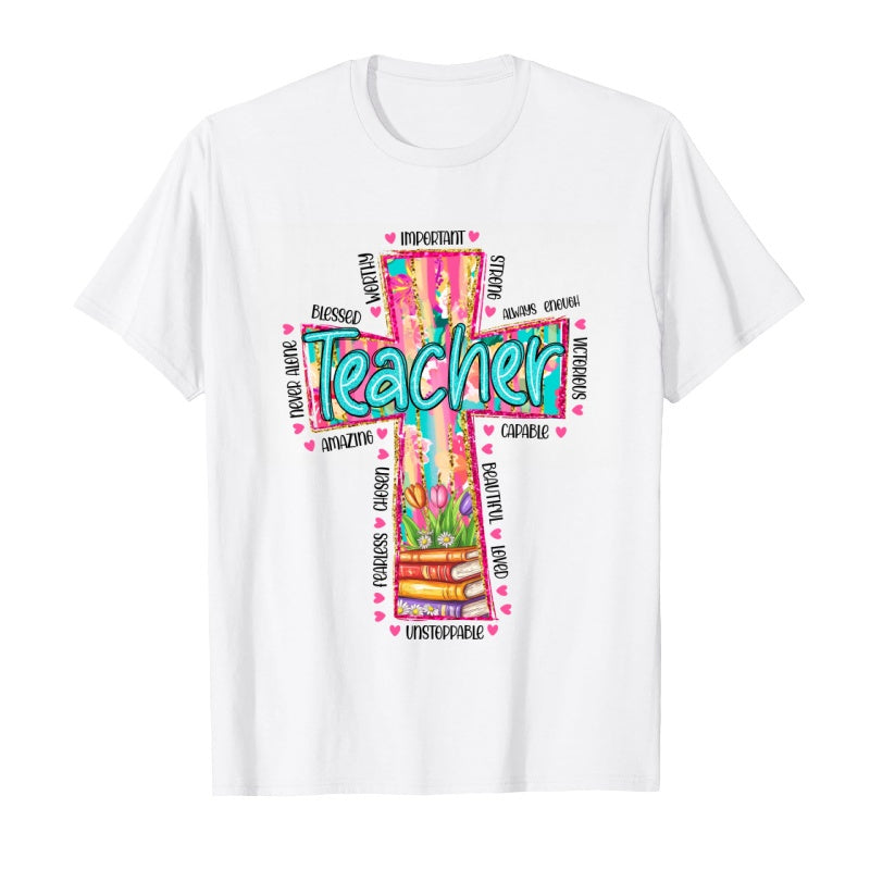 Christian Teacher T-Shirt - Inspirational Faith-Based Educator Apparel