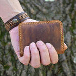 Load image into Gallery viewer, Dad To Daughter -You Will Never Lose- Leather Bifold Wallet

