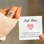 Load image into Gallery viewer, Self Love Spinner Heart Ring
