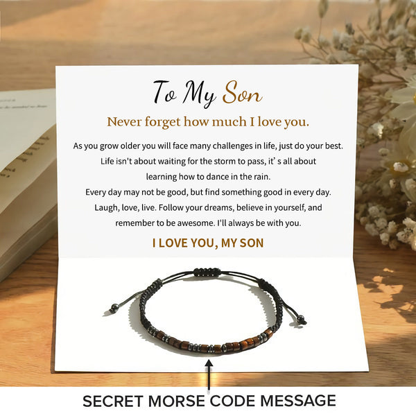 For Son - I Love You - Morse Code Bracelet – WAVAO