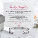 Load image into Gallery viewer, To My Daughter - I Will Always Be With You - Cuff Bracelet
