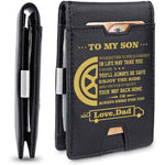 Load image into Gallery viewer, Dad To Son - Enjoy The Ride - Wallet with Money Clip

