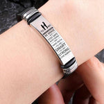 Load image into Gallery viewer, To My Grandson - Be Brave - Premium Stainless Steel Bracelet
