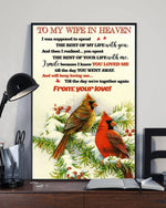 Load image into Gallery viewer, To My Wife In Heaven - Cardinal Poster
