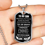 Load image into Gallery viewer, Mom To Son - Loved More Than You Know - Necklace
