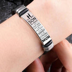 Load image into Gallery viewer, Mum To Son - Be Brave - Premium Stainless Steel Bracelet
