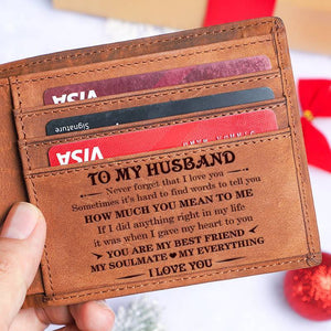 To My Husband - You Are My Everything - Bifold Wallet