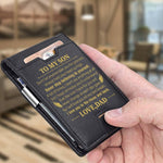 Load image into Gallery viewer, Dad To Son - I Love You To The Moon And Back - Wallet with Money Clip
