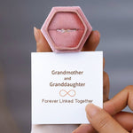 Load image into Gallery viewer, GRANDMA &amp; GRANDDAUGHTER - FOREVER LINKED TOGETHER RING
