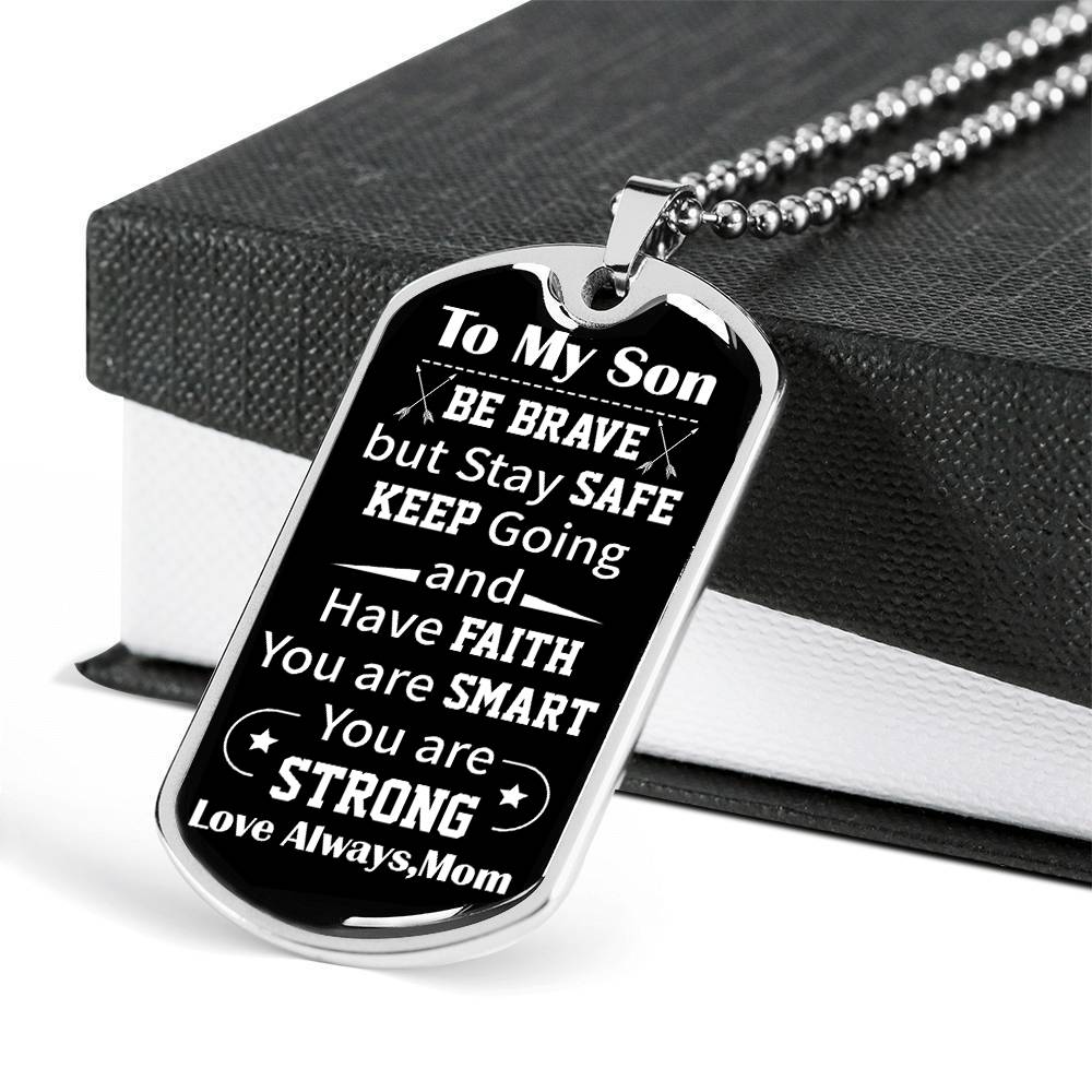 Mom To Son - Be Brave - Necklace