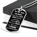 Load image into Gallery viewer, Mom To Son - Be Brave - Necklace
