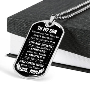 Mom To Son - Loved More Than You Know - Necklace