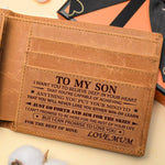 Load image into Gallery viewer, Mum To Son - Never Lose - Bifold Wallet
