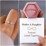 Load image into Gallery viewer, MOTHER &amp; DAUGHTER - FOREVER LINKED TOGETHER RING
