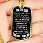 Load image into Gallery viewer, Mom To Son - Loved More Than You Know - Necklace
