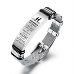 Load image into Gallery viewer, To My Grandson - Be Brave - Premium Stainless Steel Bracelet
