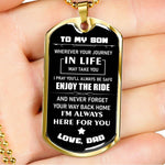Load image into Gallery viewer, Dad To Son - Enjoy The Ride - Necklace
