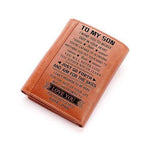 Load image into Gallery viewer, Dad To Son - Never Lose- Tri-fold wallet
