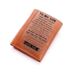 Dad To Son - Never Lose- Tri-fold wallet